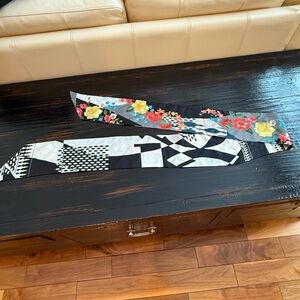 Floral and Geometric Patterned Scarf